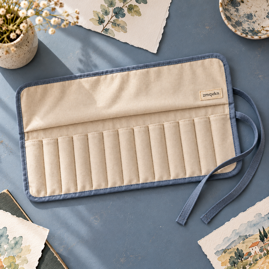 zmqvkn Canvas Artist Brush Roll — alternate arrangement
