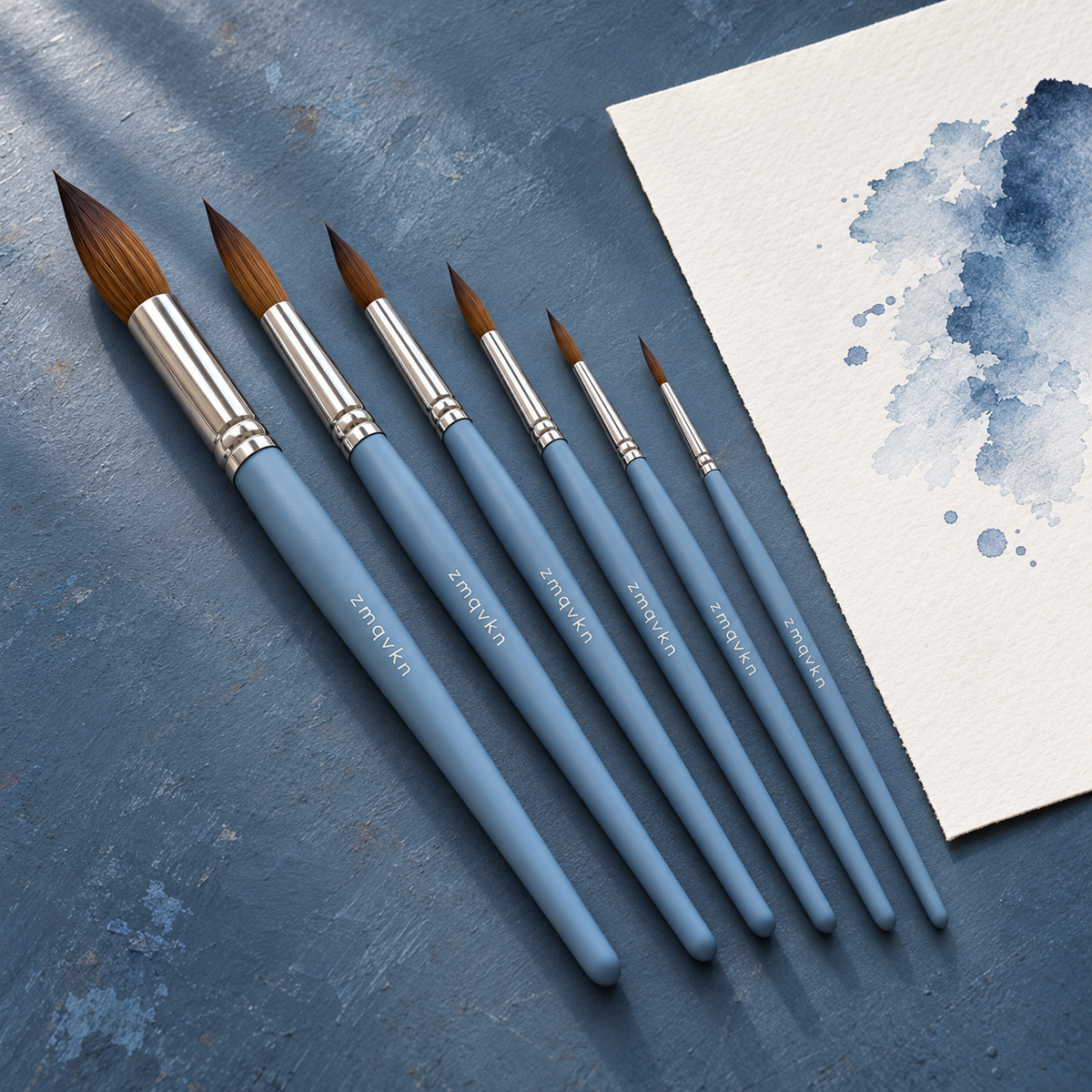 zmqvkn Watercolor Detail Brush Set — alternate arrangement